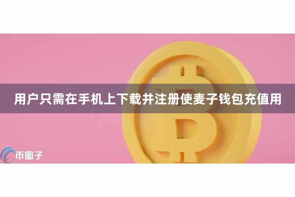 用户只需在手机上下载并注册使麦子钱包充值用