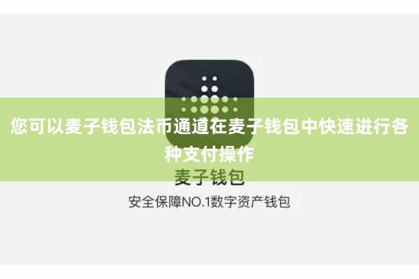 您可以麦子钱包法币通道在麦子钱包中快速进行各种支付操作