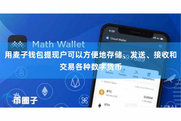用麦子钱包提现户可以方便地存储、发送、接收和交易各种数字货币